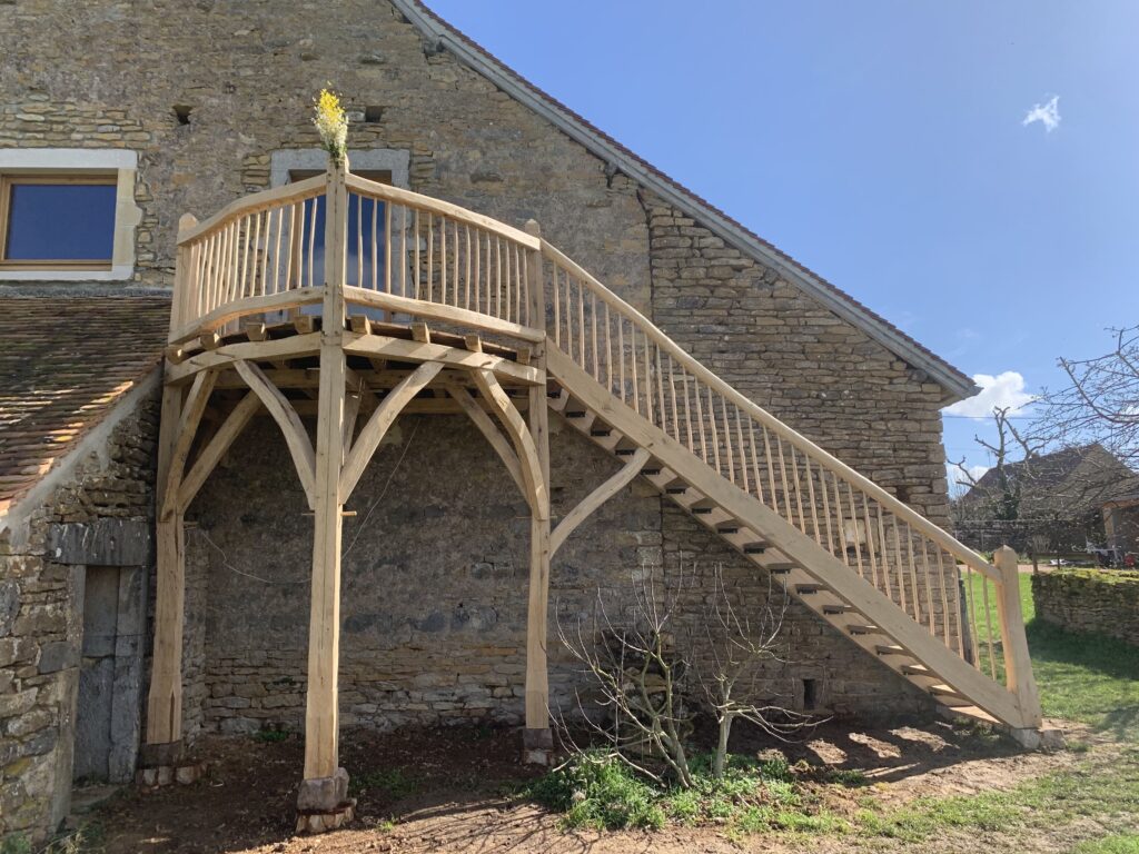 Charpente traditionnelle
Bois équarri
Chêne
Cluny
Saint Vincent des Prés