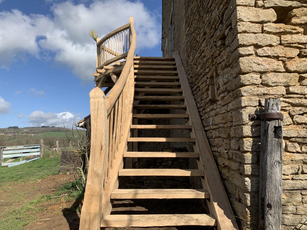 Charpente traditionnelle
Bois équarri
Chêne
Cluny
Saint Vincent des Prés