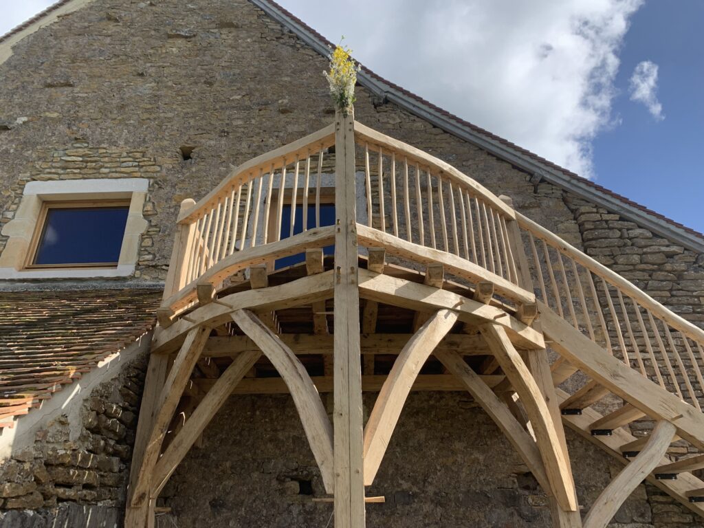 Charpente traditionnelle
Bois équarri
Chêne
Cluny
Saint Vincent des Prés